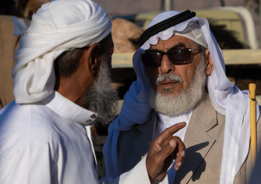 Saudi men in the camel market, Najran Province, Najran, Saudi Arabia