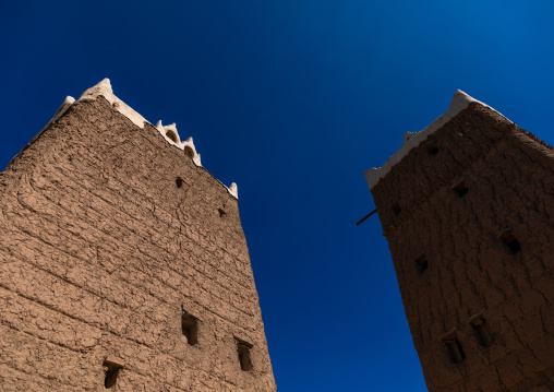 Traditional old mud houses, Asir province, Dhahran Al Janub, Saudi Arabia