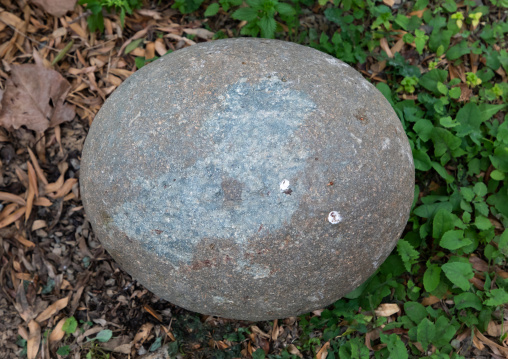 Big stone used for local ceremonies to test the strenght of the young men, Asir province, Tanomah, Saudi Arabia