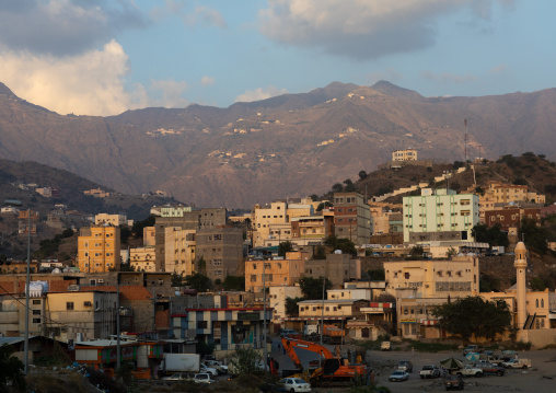 Modern village in the mountains, Jizan Province, Addayer, Saudi Arabia