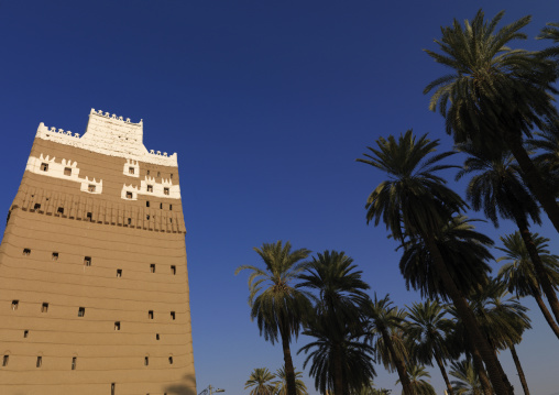 Traditional old multi-storey mud house, Najran Province, Najran, Saudi Arabia
