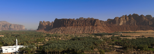 The old town in the middle of the wadi al-qura, Al Madinah Province, Alula, Saudi Arabia