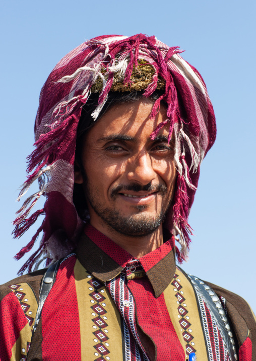 Portrait of an asiri man, Asir province, Al Farsha, Saudi Arabia