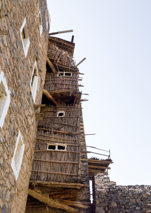 Rijal alma traditional village with typical aseeri architecture, Rijal Almaa Province, Rijal Alma, Saudi Arabia