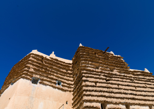 Traditional clay and silt homes in a village, Asir Province, Ahad Rafidah, Saudi Arabia