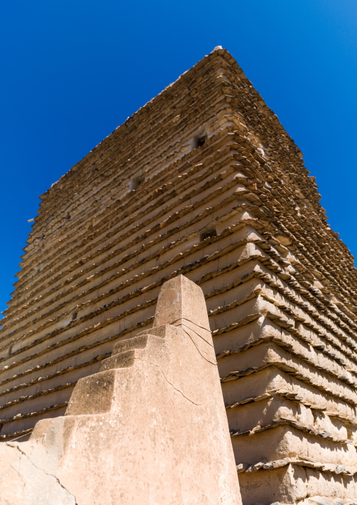 Traditional clay and silt homes in a village, Asir Province, Ahad Rafidah, Saudi Arabia