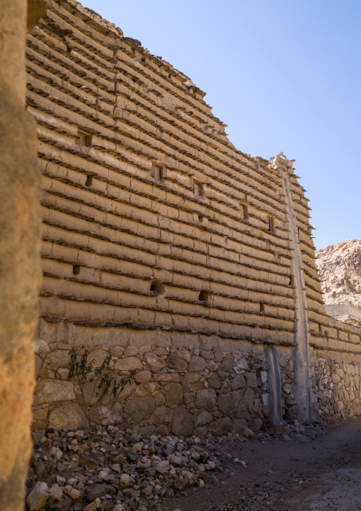 Traditional clay and silt homes in a village, Asir Province, Ahad Rafidah, Saudi Arabia