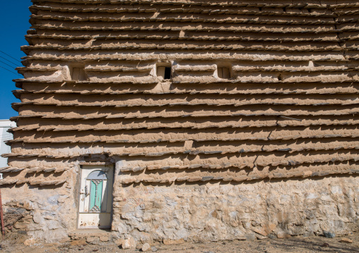 Traditional clay and silt homes in a village, Asir Province, Al Osran, Saudi Arabia