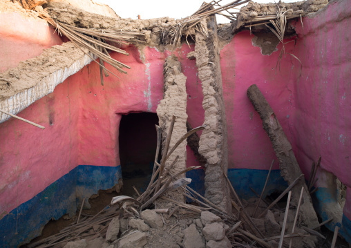 Ruins of a former house, Najran Province, Najran, Saudi Arabia