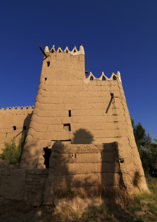 Traditional old multi-storey mud house, Najran Province, Najran, Saudi Arabia