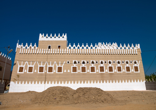 Traditional clay and silt home in a village, Najran Province, Najran, Saudi Arabia
