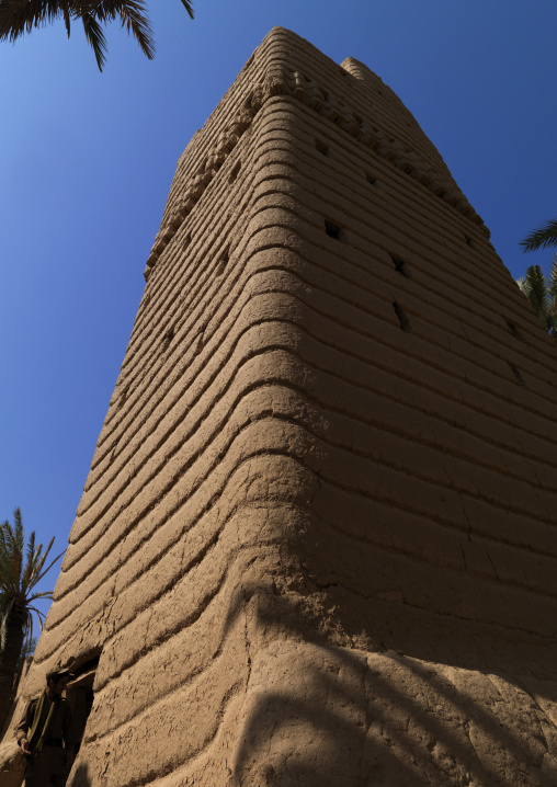 Traditional old multi-storey mud house, Najran Province, Najran, Saudi Arabia