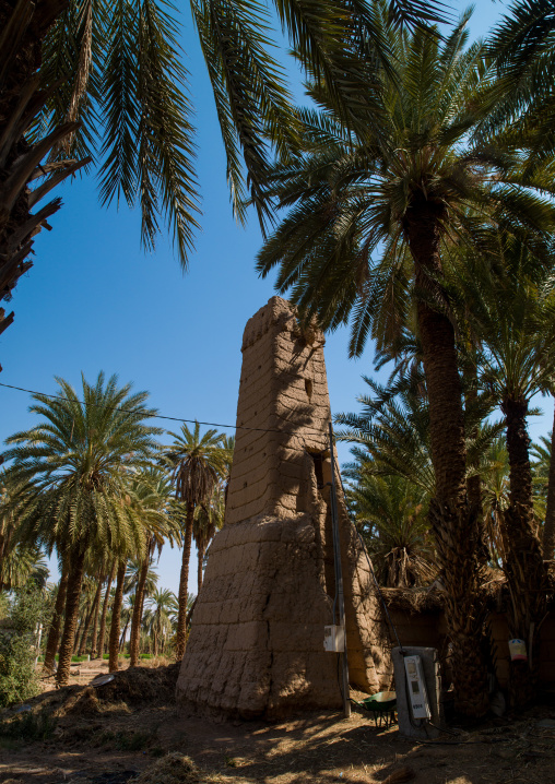 Traditional mud-bricks house, Najran Province, Najran, Saudi Arabia
