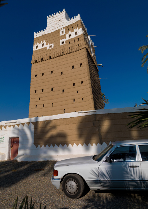 Traditional mud-bricks house, Najran Province, Najran, Saudi Arabia