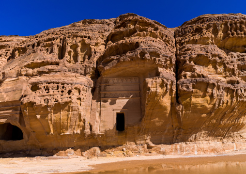 Nabataean tomb in madain saleh archaeologic site, Al Madinah Province, Al-Ula, Saudi Arabia