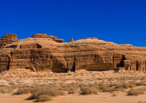 Nabataean tomb in madain saleh archaeologic site, Al Madinah Province, Al-Ula, Saudi Arabia