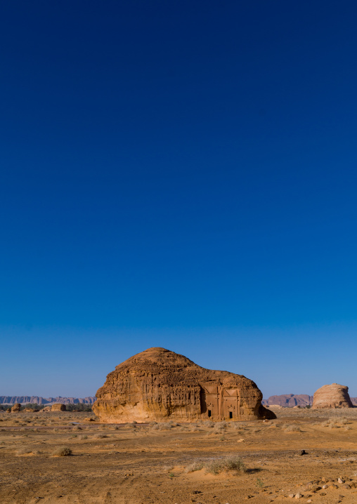 Nabataean tomb in madain saleh archaeologic site, Al Madinah Province, Al-Ula, Saudi Arabia