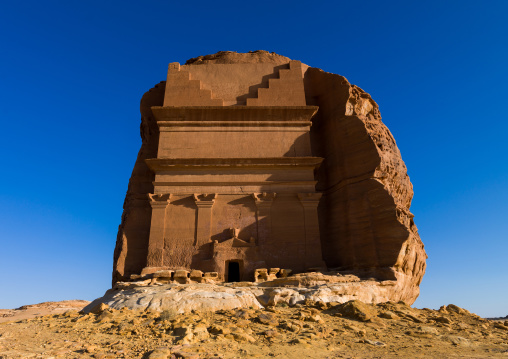 Qsar farid nabataean tomb in madain saleh archaeologic site, Al Madinah Province, Al-Ula, Saudi Arabia