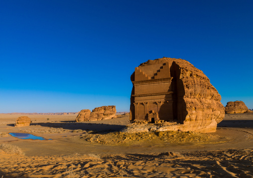 Qsar farid nabataean tomb in madain saleh archaeologic site, Al Madinah Province, Al-Ula, Saudi Arabia