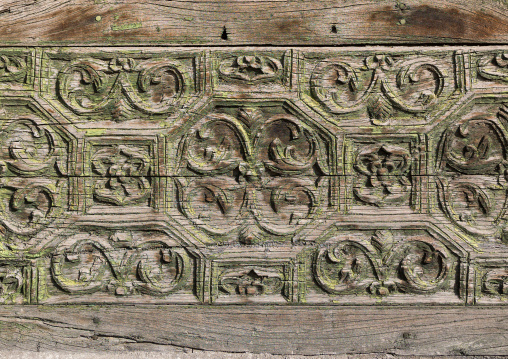 Wood decoration on katib house, Makkah Province, Taif, Saudi Arabia