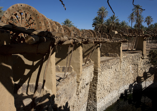 Ancient Haddaj well on the former caravan trade route, Tabuk province, Teyma, Saudi Arabia