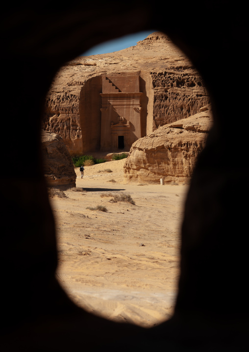 Nabataean tomb in madain saleh archaeologic site, Al Madinah Province, Al-Ula, Saudi Arabia