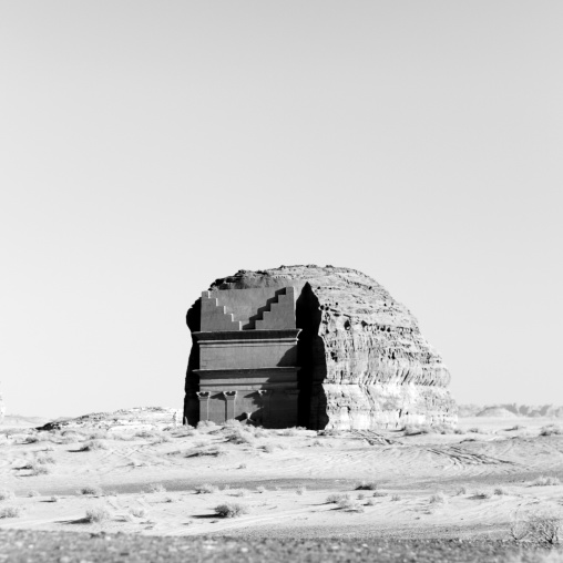 Qasr al-Farid tomb of Lihyan son of Kuza in Madain Saleh, Al Madinah Province, Alula, Saudi Arabia