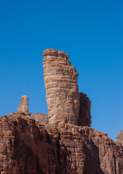 Landscape with hills around madain saleh archaeologic site, Al Madinah Province, Al-Ula, Saudi Arabia