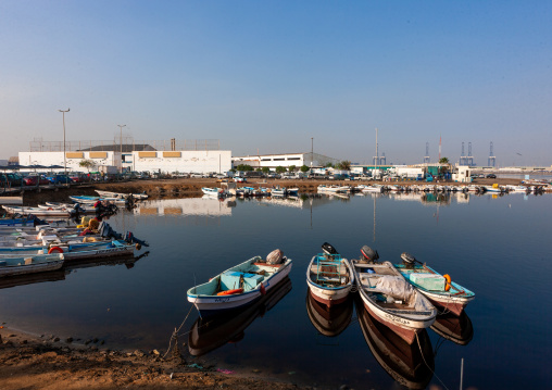 Fishermen boats in the harbor, Hijaz Tihamah region, Jeddah, Saudi Arabia