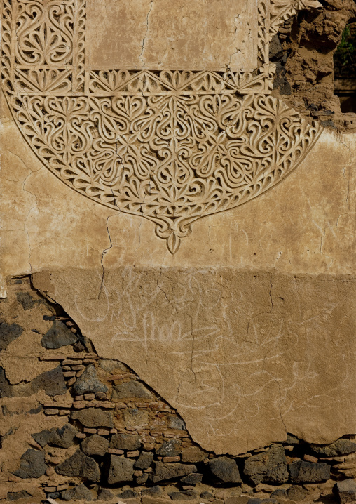 Idriss palace gypsum decoration, Jizan Province, Jizan, Saudi Arabia