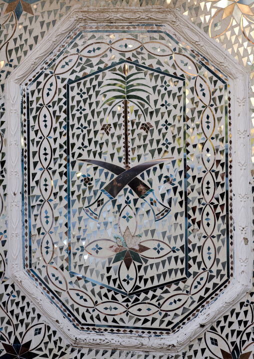 Mosque decoration, Fifa Mountains, Al-Sarawat, Saudi Arabia