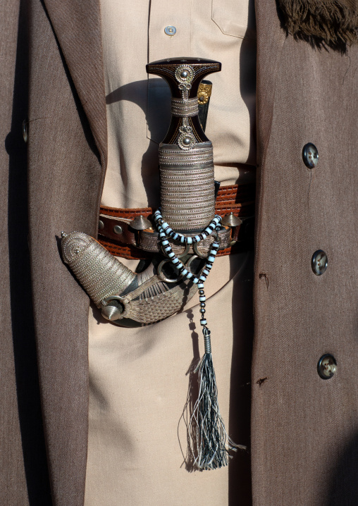 Saudi man with a jambyia dagger, Al-Sarawat, Fifa Mountains, Saudi Arabia