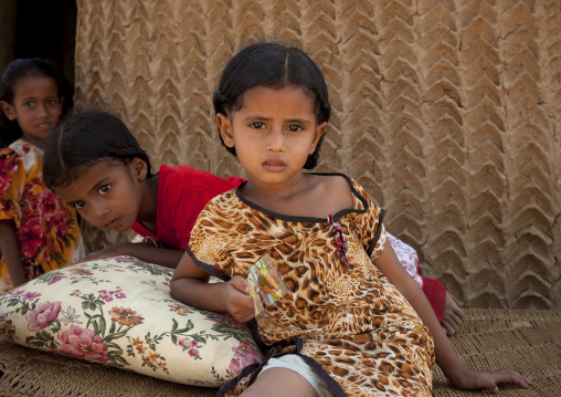 Yemeni refugees girls, Jizan province, Jizan, Saudi Arabia