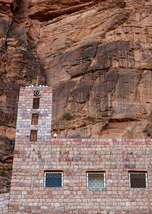 Mosque in the mountain along the yemeni border, Asir Province, Aseer, Saudi Arabia