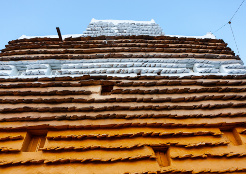 Traditional clay and silt homes in a village, Asir Province, Aseer, Saudi Arabia