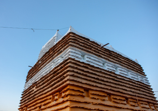 Traditional clay and silt homes in a village, Asir Province, Aseer, Saudi Arabia