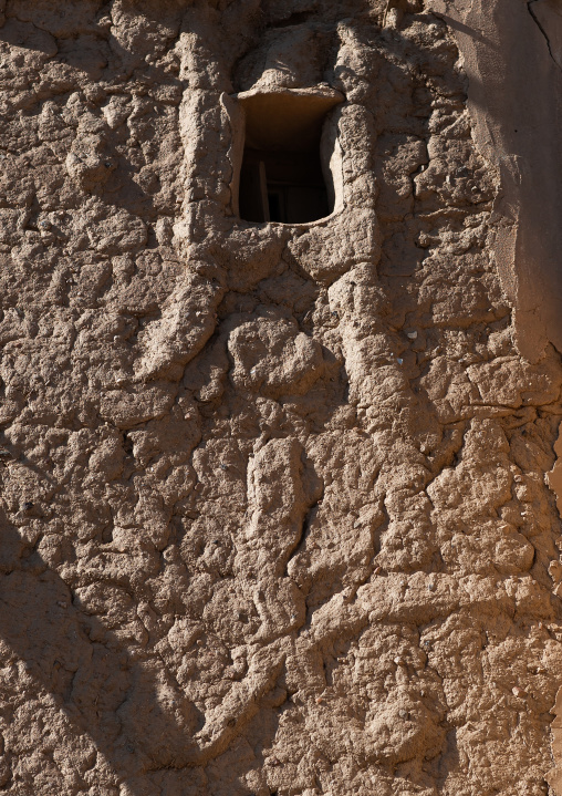 Detail of a traditional clay houses in a village, Asir Province, Aseer, Saudi Arabia