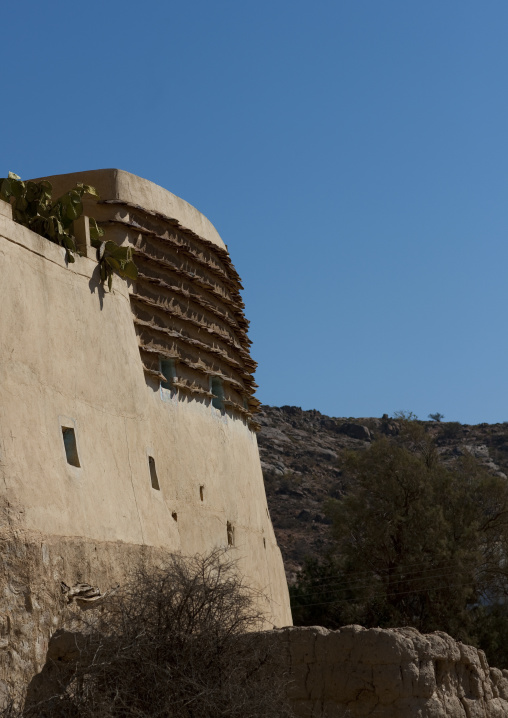 Traditional old mud house, Najran Province, Najran, Saudi Arabia