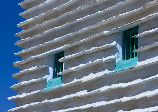 Traditional old mud house, Najran Province, Najran, Saudi Arabia