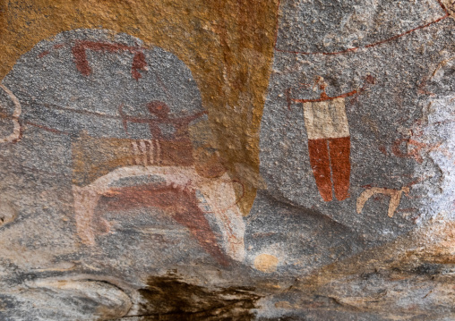Cave paintings and petroglyphs depicting cows, Woqooyi Galbeed, Laas Geel, Somaliland