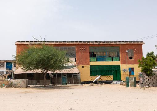Apartments building in the former soviet area, Sahil region, Berbera, Somaliland