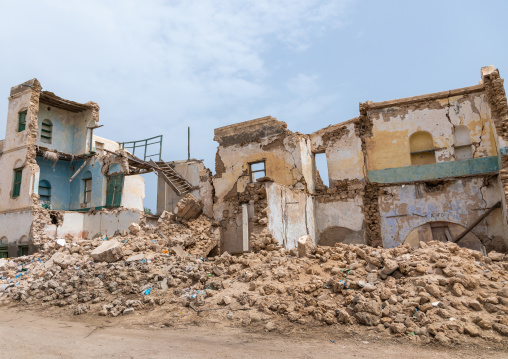 Former ottoman house in ruins, Sahil region, Berbera, Somaliland