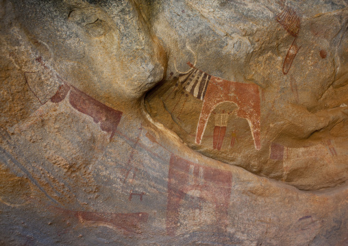 Laas Geel Rock Art Caves, Paintings Depicting Cows, Hargeisa, Somaliland