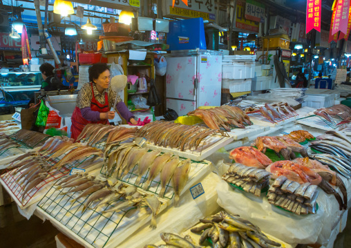 Noryangjin fisheries wholesale market, National capital area, Seoul, South korea
