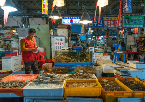 Noryangjin fisheries wholesale market, National capital area, Seoul, South korea