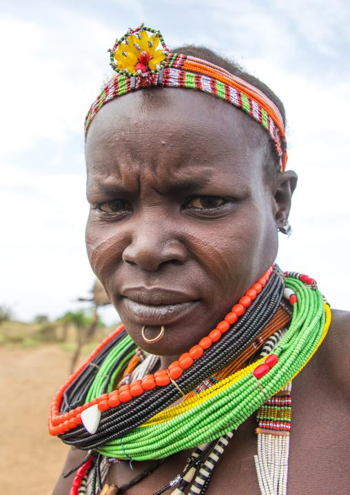 Portrait of a Toposa tribe woman, Namorunyang State, Kapoeta, South Sudan