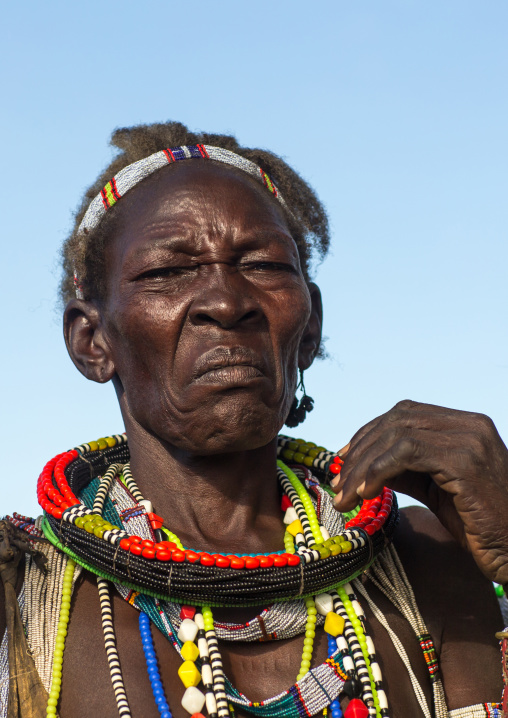 Portrait of a Toposa tribe woman, Namorunyang State, Kapoeta, South Sudan