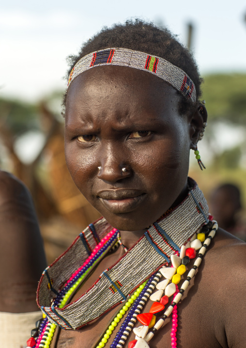 Portrait of a Toposa tribe woman, Namorunyang State, Kapoeta, South Sudan