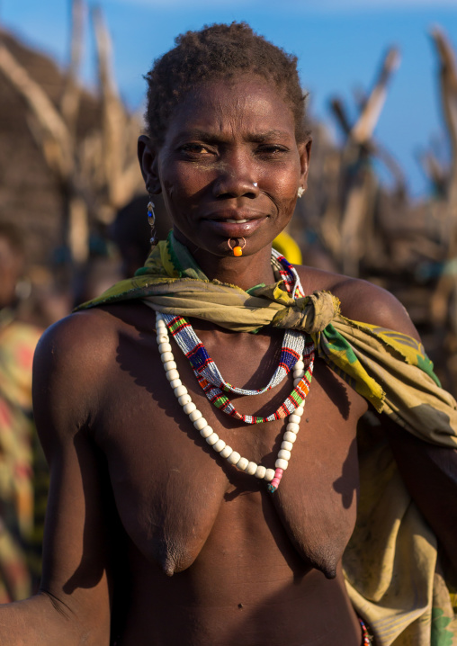 Portrait of a Toposa tribe woman, Namorunyang State, Kapoeta, South Sudan