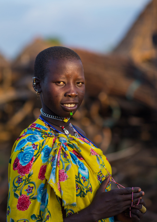 Portrait of a Toposa tribe woman, Namorunyang State, Kapoeta, South Sudan